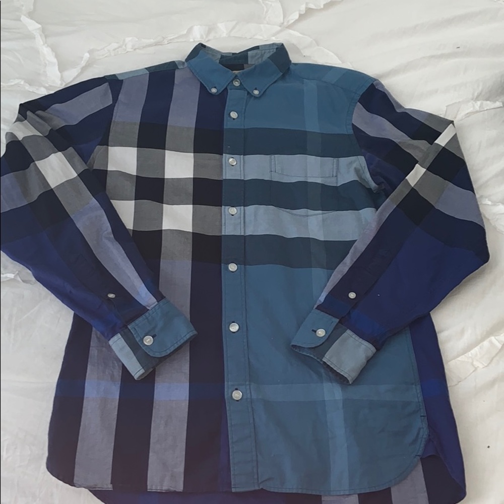 Burberry long sleeve button up shirt